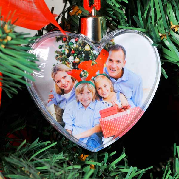 Cuore di natale personalizzato con foto