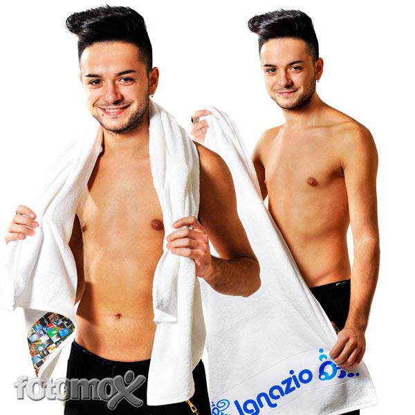 asciugamano personalizzato con foto
