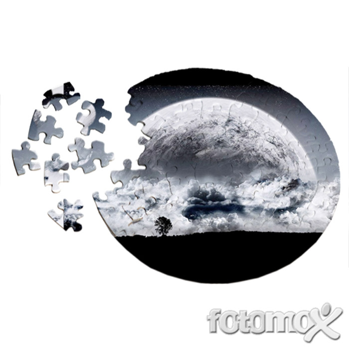 puzzle rotondo personalizzato, stampa on line i foto su gadget personalizzati