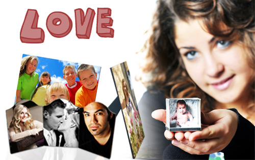 Globo personalizzato con due foto per regalare il tuo amore sul palmo di una mano
