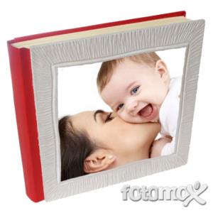 Album fotografico con copertina in legno perla