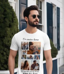 t-shirt in cotone con foto personalizzata 