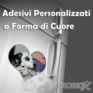 adesivi personalizzati a forma di cuore