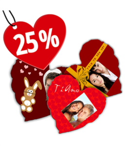 cuscino cuore elite personalizzato con foto