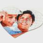 Foto su puzzle a cuore in legno