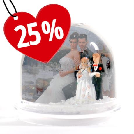 Globo con foto sposi san valentino