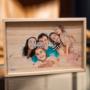 cofanetto in legno porta chiavetta usb e fotografie