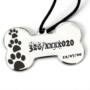 Collana con ciondolo osso per il tuo cane e i suoi dati