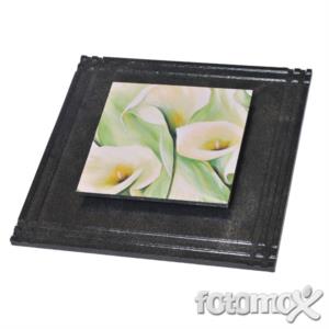 Elegante Foto su legno 3D Black Prestige realizzato interamente a mano 