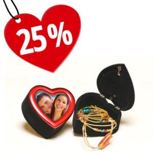portagioie con foto cuore per san valentino